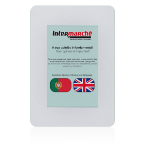 Quiosque Multimédia, Sistema de Inquérito de Satisfação, SV-WALL KIOSK - ANDROID [QMSV4] - Branco