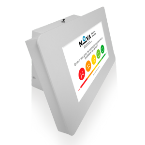 Quiosque QMSV4 para Inquérito de Satisfação digital para montagem na parede, Dispositivo de Satisfação do Cliente, Inquérito de Avaliação de Satisfação, Questionário de satisfação do cliente