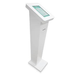 Dispensador de Senhas, Quiosque multimédia, Quiosque Filas de Espera, Quiosque Compacto TT [QMTT2] - Branco