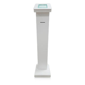 Dispensador de Senhas, Quiosque multimédia, Quiosque Filas de Espera, Quiosque Compacto TT [QMTT2] - Branco