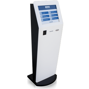 Dispensador de Senhas, Quiosque multimédia, Quiosque Filas de Espera, Quiosque [QMTZ1] - Branco